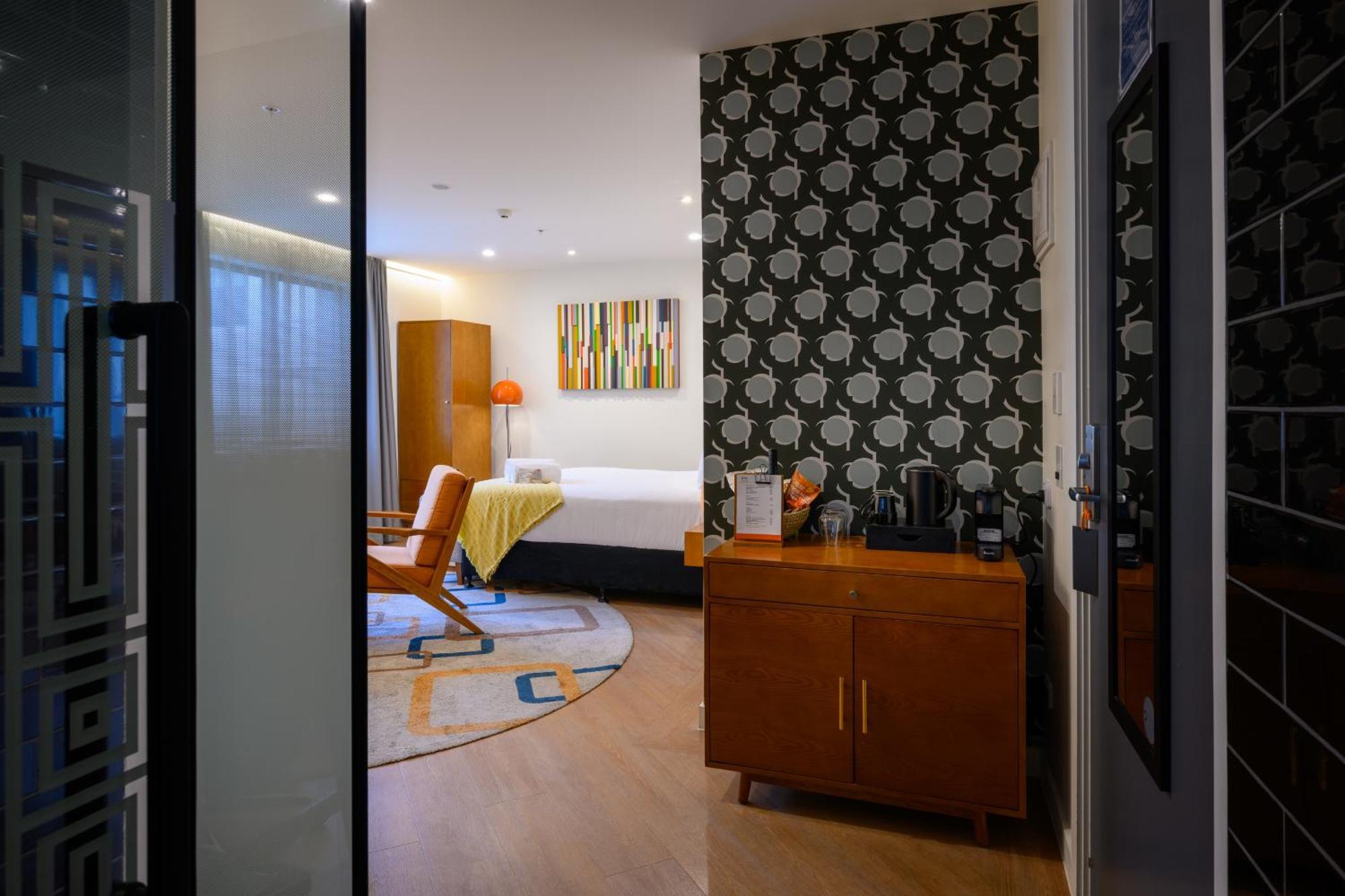 ホテル Ohtel オークランド エクステリア 写真 A bedroom at the hotel